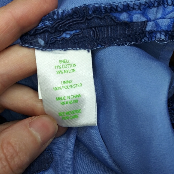 Lilly Pulitzer Aaliyah Two-Tone Blue Romantic Corded Lace Dress - Picture 12 of 14